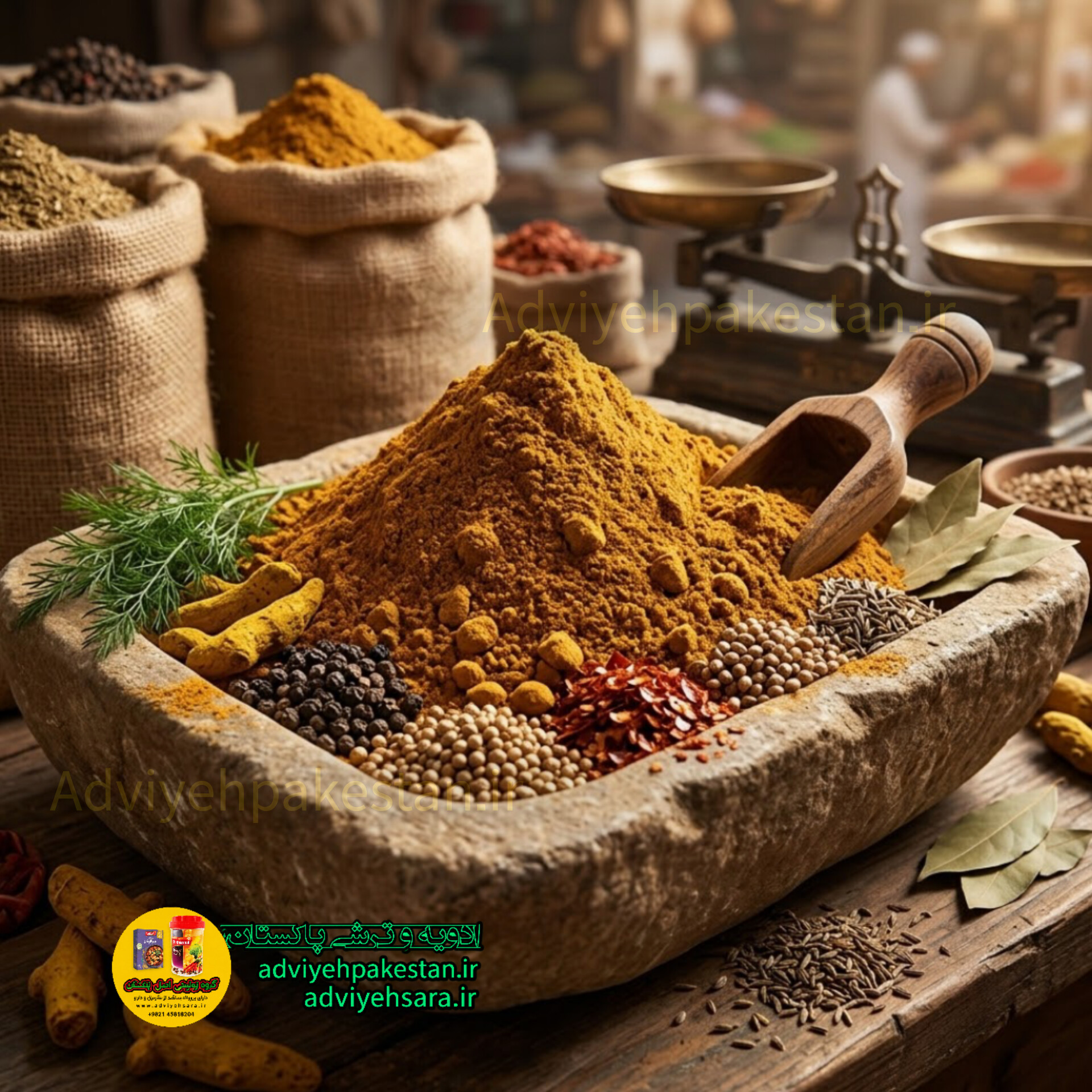 ادویه فله ماهی اصل پاکستان